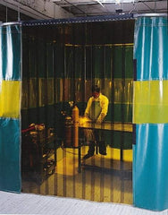 Singer Safety - 8' High x 8' Wide x 0.08mm Thick Bronze Welding Strip Curtain - Bronze - Benchmark Tooling
