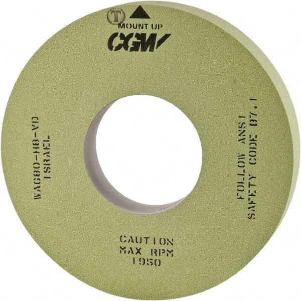 Camel Grinding Wheels - 20" Diam x 8" Hole x 3" Wide Centerless & Cylindrical Grinding Wheel - 80 Grit, Aluminum Oxide, Type 1, Vitrified Bond, No Recess - Benchmark Tooling