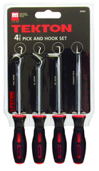 4 Piece - Hose Remover Set - Includes: 4 Hose Removers with long and short; standard and offset hooks - Long pullers are 13" long - Benchmark Tooling