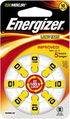 Energizer - Size 10, Zinc Air, 1 Pack, Hearing Aid Battery - 1.4 Volts, Button Tab Terminal, PR70 - Benchmark Tooling