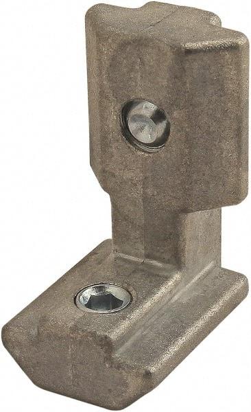 80/20 Inc. - 21mm Wide, Open Shelving Inside to Outside Hidden Corner Connector - Zinc, Clear Finish, 30mm Long, Use with 30/40 Series - Benchmark Tooling
