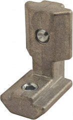 80/20 Inc. - 21mm Wide, Open Shelving Inside to Outside Hidden Corner Connector - Zinc, Clear Finish, 30mm Long, Use with 30/40 Series - Benchmark Tooling