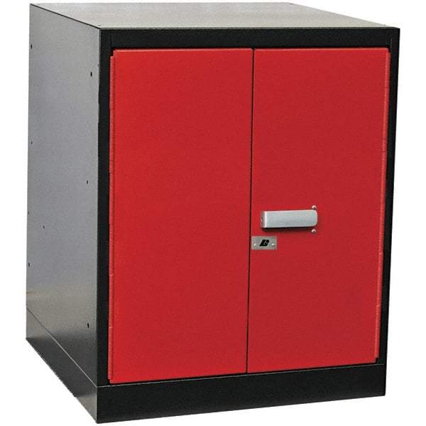 Hallowell - Steel Workbench & Workstation Pedestal - 24" Deep, 32" High, Use with Fort Knox Modular Utility Storage & Workbench System - Benchmark Tooling