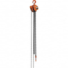 Vestil - 2,000 Lb Lifting Capacity, 10' Lift Height, Hand Hoist - Made from Chain - Benchmark Tooling