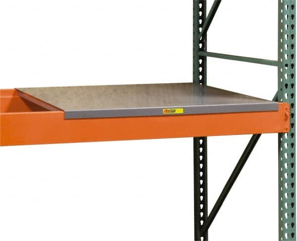 Little Giant - 58" Wide, 2 High, Open Shelving Accessory/Component - 36" Long, Use with Pallet Racks - Benchmark Tooling