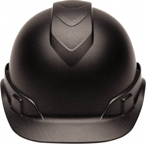 PYRAMEX - ANSI Type I, Class E Rated, 4-Point, Ratchet Adjustment Hard Hat - One Size Fits Most, Graphite, Standard Brim - Benchmark Tooling