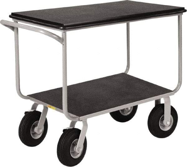 Little Giant - 1,000 Lb Capacity, 22" Wide x 39" Long x 35" High Instrument Cart - 2 Shelf, Steel - Benchmark Tooling