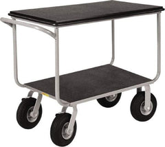 Little Giant - 1,000 Lb Capacity, 22" Wide x 39" Long x 35" High Instrument Cart - 2 Shelf, Steel - Benchmark Tooling