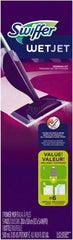 Swiffer - Purple & Silver Mopping Kit - 11" Long x 5" Wide Head, 46" Long Handle, Microfiber Head - Benchmark Tooling