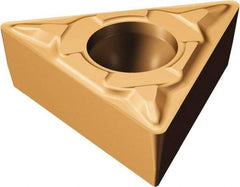 Sandvik Coromant - TCMT1.81.50 MF Grade 1125 Carbide Turning Insert - TiAlN/AlCr2O3 Finish, 60° Triangle, 7/32" Inscr Circle, 3/32" Thick, 0.2mm Corner Radius - Benchmark Tooling