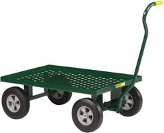 Little Giant - 1,200 Lb Capacity Steel Nursery Wagon - Steel Deck, 24" OAW, Solid Rubber Casters - Benchmark Tooling