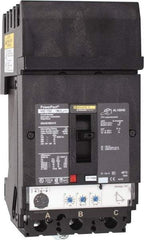 Square D - 100 Amp, 600 VAC, 3 Pole, Plug In Molded Case Circuit Breaker - Electronic Trip, Multiple Breaking Capacity Ratings, 14-3/0 AWG - Benchmark Tooling