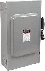 Square D - 200 Amp, 600 VAC/VDC, 3 Pole Fused Safety Switch - NEMA 1, 50 hp at 600 VAC, 50 hp at 600 VDC (Single Phase), 150 hp at 600 VAC, 50 hp at 600 VDC (Triple Phase), 3PST Contact Form - Benchmark Tooling