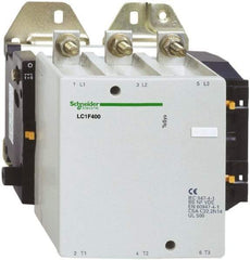 Schneider Electric - 3 Pole, 125 Coil VDC, 400 Amp at 440 VAC, Nonreversible IEC Contactor - Bureau Veritas, CCC, CSA, DNV, EN/IEC 60947-1, EN/IEC 60947-4-1, GL, JEM 1038, LROS, RINA, RMRoS, RoHS Compliant, UL Listed - Benchmark Tooling