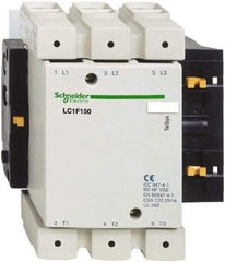 Schneider Electric - 3 Pole, 150 Amp at 440 VAC and 250 Amp at 440 VAC, Nonreversible IEC Contactor - Bureau Veritas, CCC, CSA, DNV, EN/IEC 60947-1, EN/IEC 60947-4-1, GL, JEM 1038, LROS, RINA, RMRoS, RoHS Compliant, UL Listed - Benchmark Tooling