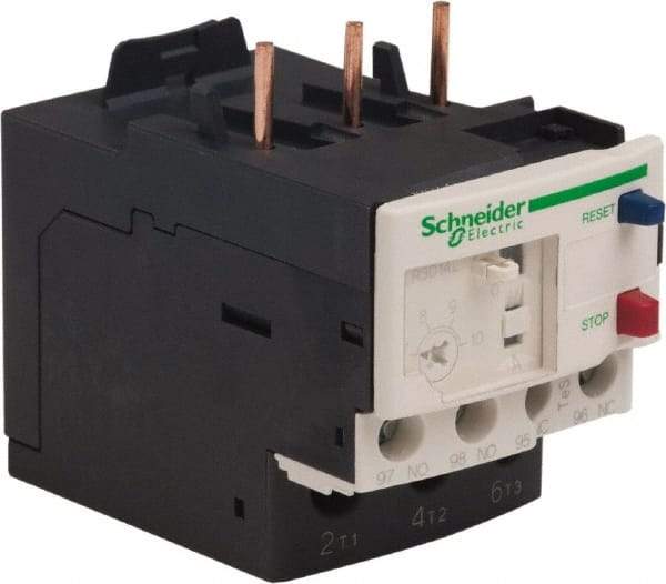 Schneider Electric - 3 Pole, NEMA Size 00-1, 7 to 10 Amp, 690 VAC, Thermal NEMA Overload Relay - Trip Class 20, For Use with LC1D09, LC1D12, LC1D18, LC1D25, LC1D32 and LC1D38 - Benchmark Tooling