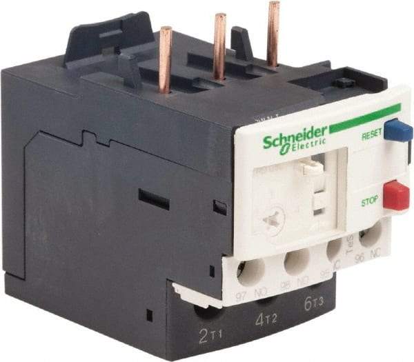 Schneider Electric - 3 Pole, NEMA Size 00-1, 2.5 to 4 Amp, 690 VAC, Thermal NEMA Overload Relay - Trip Class 20, For Use with LC1D09, LC1D12, LC1D18, LC1D25, LC1D32 and LC1D38 - Benchmark Tooling