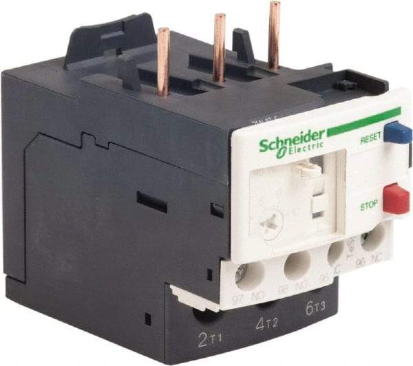 Schneider Electric - 3 Pole, NEMA Size 00-1, 7 to 10 Amp, 690 VAC, Thermal NEMA Overload Relay - Trip Class 20, For Use with LC1D09, LC1D12, LC1D18, LC1D25, LC1D32 and LC1D38 - Benchmark Tooling