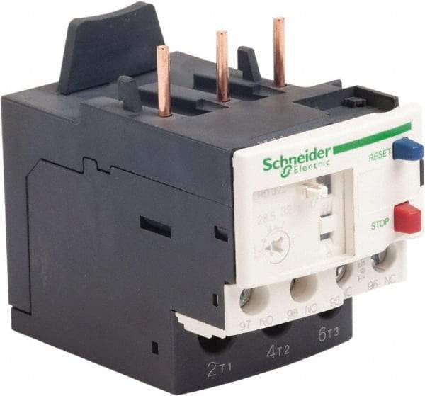 Schneider Electric - 3 Pole, NEMA Size 1, 23 to 32 Amp, 690 VAC, Thermal NEMA Overload Relay - Trip Class 20, For Use with LC1D25, LC1D32 and LC1D38 - Benchmark Tooling