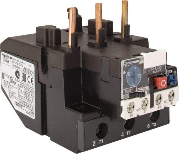 Schneider Electric - 63 to 80 Amp, 690 VAC, Thermal IEC Overload Relay - Trip Class 20, For Use with LC1D80 and LC1D95 - Benchmark Tooling