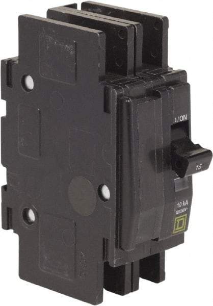 Square D - 15 Amp, 240 VAC, 2 Pole, Panel Mount Miniature Circuit Breaker - Benchmark Tooling