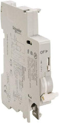 Schneider Electric - Circuit Breaker Auxiliary Switch - 12-125 VDC, 12-277 VAC Control Voltage, Use with C120 Protective Devices, C60 Protective Devices, N40 Protective Devices - Benchmark Tooling