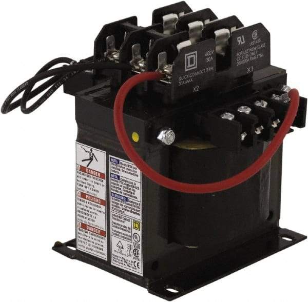 Square D - 1 Phase, 350 VA, Top Mount Fuse Block Control Transformer - 176°F Temp Rise - Benchmark Tooling