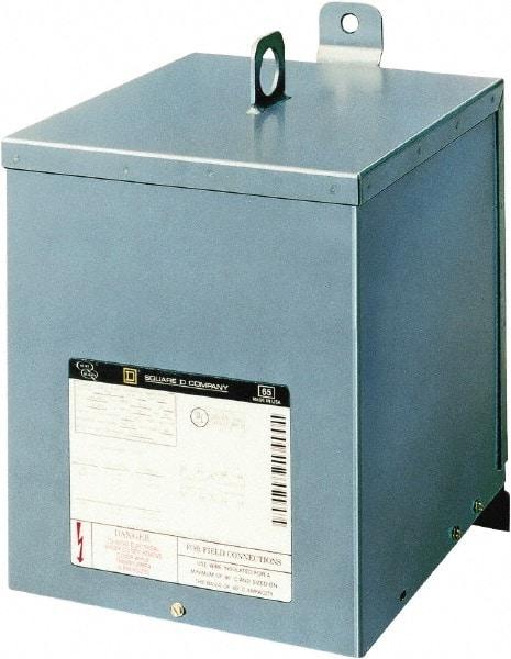 Square D - 1 Phase, 240 x 480 Volt Input, 120/240 Volt Output, 5 kVA, General Purpose Transformer - 3R NEMA Rating, 239°F Temp Rise, Indoor, Outdoor - Benchmark Tooling