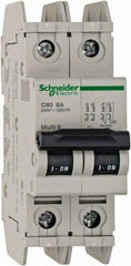 Schneider Electric - 8 Amp, 125 VDC, 240 VAC, 60 VDC, 1 Pole, DIN Rail Mount, Fixed Mount Miniature Circuit Breaker - Thermal Magnetic Trip, Multiple Breaking Capacity Ratings, 73mm Deep x 107mm High x 36mm Wide - Benchmark Tooling