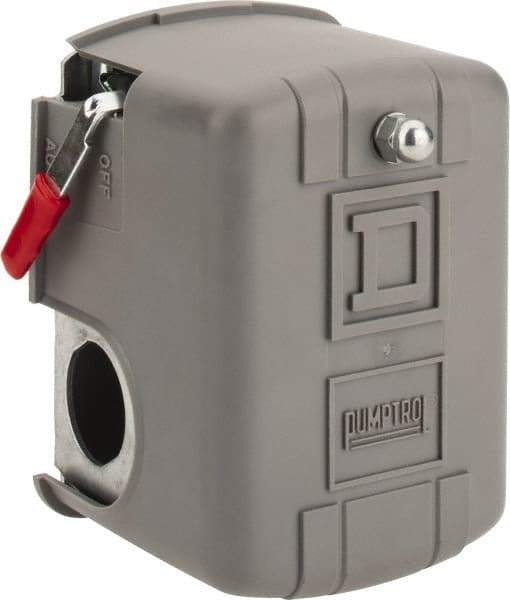 Square D - 1 and 3R NEMA Rated, 70 to 150 psi, Electromechanical Pressure and Level Switch - Fixed Pressure, 575 VAC, L1-T1, L2-T2 Terminal, For Use with Square D Pumptrol - Benchmark Tooling