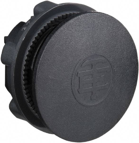 Schneider Electric - Flush Pushbutton Switch Blanking Plug - Black, Round Button - Benchmark Tooling