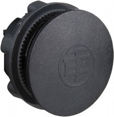 Schneider Electric - Flush Pushbutton Switch Blanking Plug - Black, Round Button - Benchmark Tooling