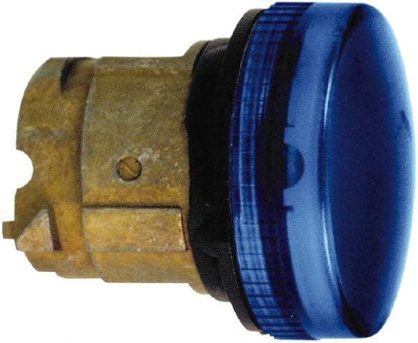 Schneider Electric - Blue Lens Pilot Light - Round Lens, Shock Resistant, Vibration Resistant, Water Resistant - Benchmark Tooling