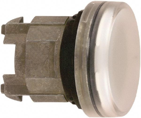 Schneider Electric - White Lens LED Pilot Light - Round Lens, Shock Resistant, Vibration Resistant, Water Resistant - Benchmark Tooling