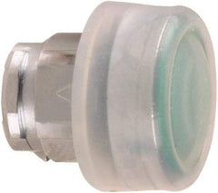 Schneider Electric - 22mm Mount Hole, Flush, Pushbutton Switch Only - Round, Green Pushbutton, Nonilluminated, Momentary (MO) - Benchmark Tooling