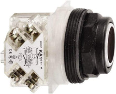 Schneider Electric - 30mm Mount Hole, Flush, Pushbutton Switch with Contact Block - Octagon, Black Pushbutton, Momentary (MO) - Benchmark Tooling