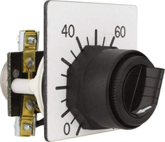 Square D - 10,000 Ohm, 30mm, 300 VAC Potentiometer - 2 Watts, Nonilluminated, Knob Operated, NEMA 4, 13 - Benchmark Tooling