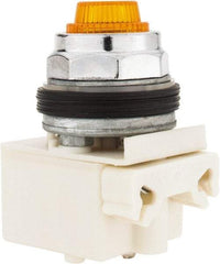 Schneider Electric - 28 V Amber Lens Indicating Light - Screw Clamp Connector - Benchmark Tooling