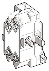 Schneider Electric - NO/NC, Multiple Amp Levels, Electrical Switch Contact Block - 125 VDC at 0.55 Amp and 240 VAC at 3 Amp, Screw Terminal, For Use with Harmony 9001K - Benchmark Tooling