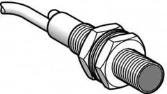 Telemecanique Sensors - Cable Connector, 0.3m Nominal Distance, Shock and Vibration Resistant, Diffused Photoelectric Sensor - 12 to 24 VDC, 1000 Hz, Brass, 48mm Long x 8mm Wide x 7 Inch High - Benchmark Tooling