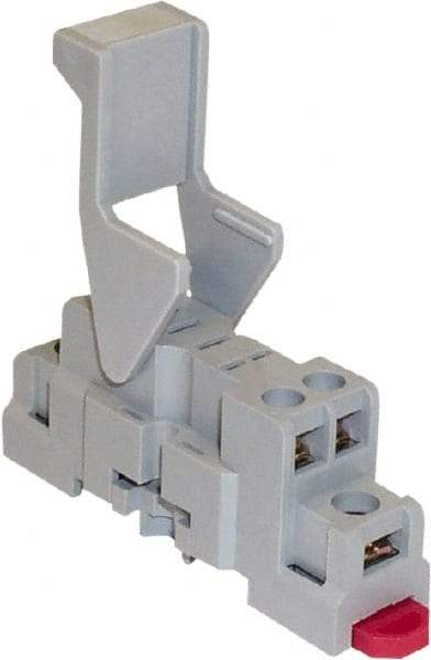 Square D - 5 Pins, 300 VAC, 15 Amp, Spade Relay Socket - DIN Rail Mount, Panel Mount, Screw Clamp Terminal - Benchmark Tooling