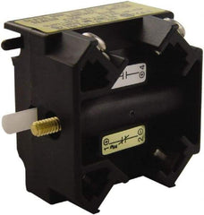 Schneider Electric - NO/NC, Multiple Amp Levels, Electrical Switch Contact Block - 125 VDC at 0.55 Amp and 240 VAC at 3 Amp, Screw Terminal, For Use with Harmony 9001K - Benchmark Tooling