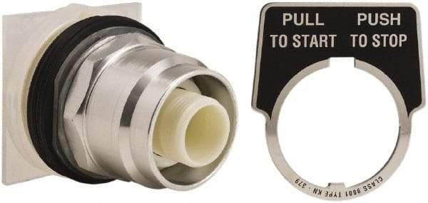 Schneider Electric - 30mm Mount Hole, Extended Straight, Pushbutton Switch Only - Round, Maintained (MA), Momentary (MO), Weatherproof, Dust and Oil Resistant - Benchmark Tooling