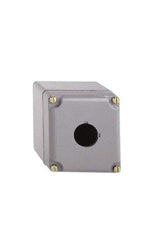 Schneider Electric - 1 Hole, 30mm Hole Diameter, Aluminum Pushbutton Switch Enclosure - 1, 3, 4, 6, 12, 13 NEMA Rated - Benchmark Tooling