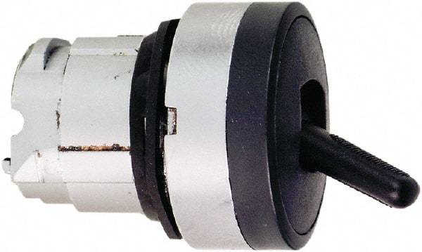 Schneider Electric - 22mm Mount Hole, 2 Position, Toggle Operated, Selector Switch - Black, Momentary (MO), Nonilluminated, Shock, Vibration and Water Resistant - Benchmark Tooling