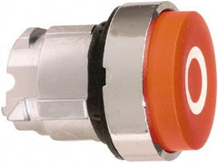 Schneider Electric - 22mm Mount Hole, Extended Straight, Pushbutton Switch Only - Round, Red Pushbutton, Nonilluminated, Momentary (MO) - Benchmark Tooling