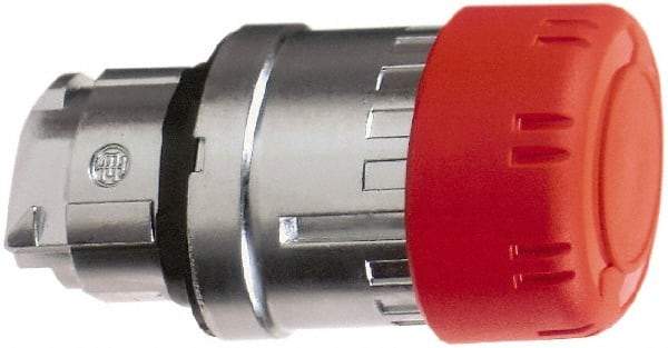 Schneider Electric - 22mm Mount Hole, Extended Mushroom Head, Pushbutton Switch Only - Round, Red Pushbutton, Maintained (MA), Momentary (MO) - Benchmark Tooling