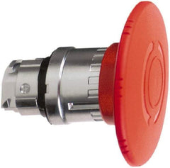 Schneider Electric - 22mm Mount Hole, Extended Mushroom Head, Pushbutton Switch Only - Round, Red Pushbutton, Maintained (MA), Momentary (MO) - Benchmark Tooling