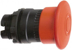 Schneider Electric - 22mm Mount Hole, Extended Mushroom Head, Pushbutton Switch Only - Round, Red Pushbutton, Illuminated, Maintained (MA), Momentary (MO) - Benchmark Tooling