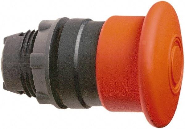 Schneider Electric - 22mm Mount Hole, Extended Mushroom Head, Pushbutton Switch Only - Round, Red Pushbutton, Maintained (MA), Momentary (MO) - Benchmark Tooling